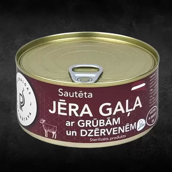 Sautēta Jēra gaļa ar grūbām un dzērvenēm 0.38 kg