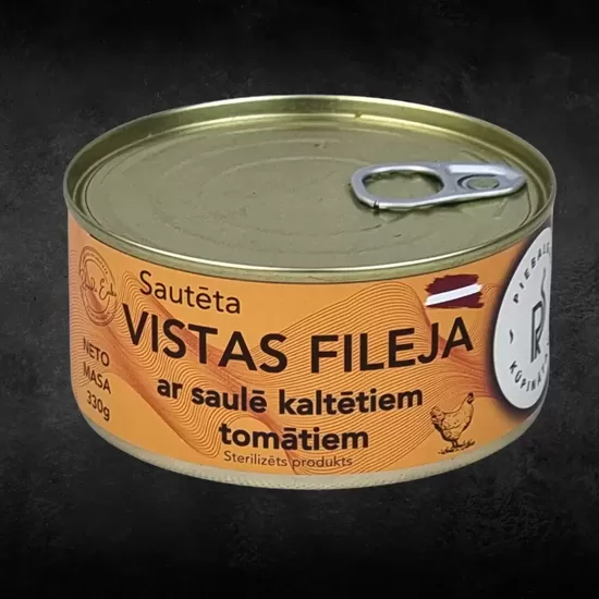 Vistas fileja ar saulē kaltētiem tomātiem 0.38 kg