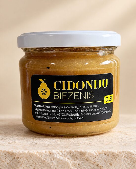 Cidoniju biezenis 0,3 l