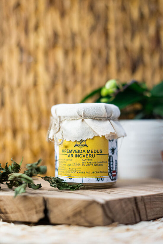 Krēmveida medus ar ingveru