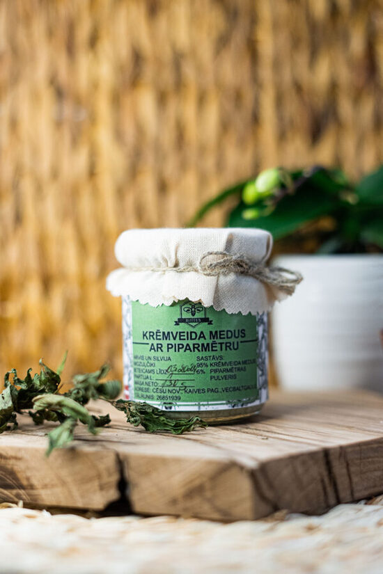 Krēmveida medus ar piparmētru