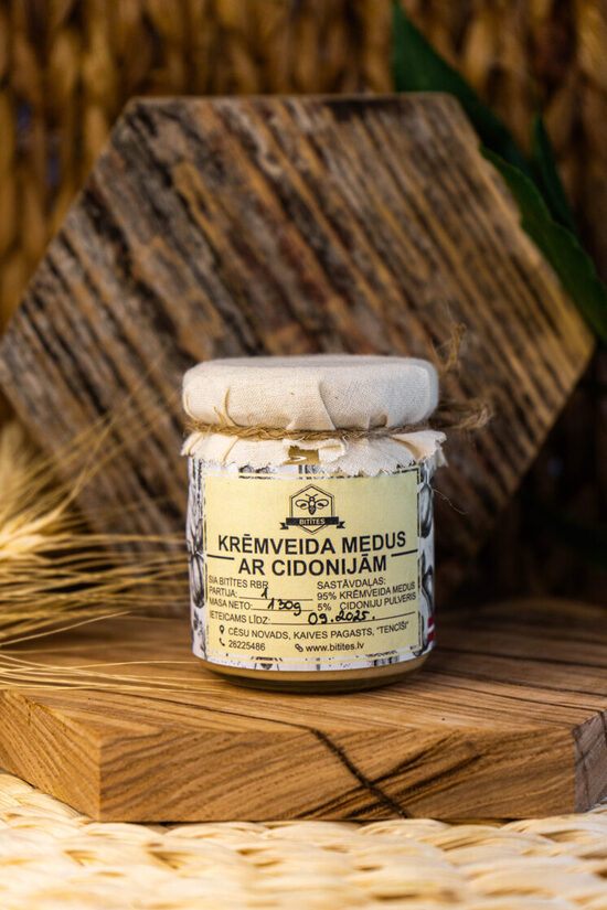 Krēmveida medus ar cidonijām
