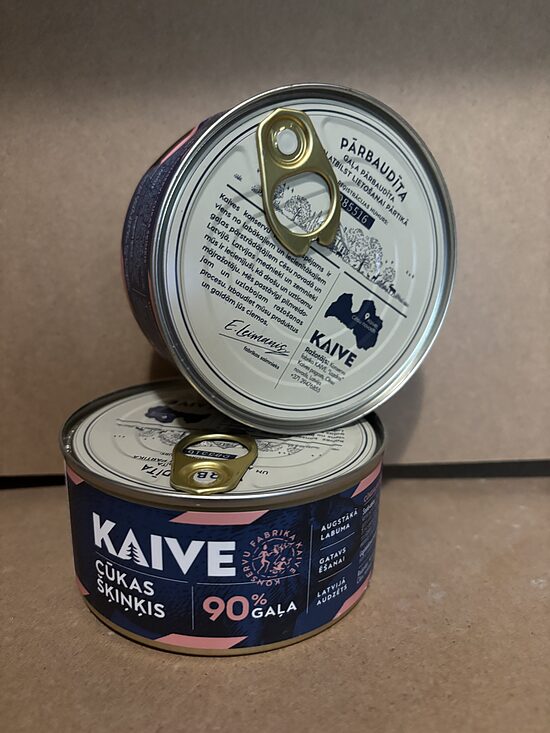 Cūkgaļas šķiņķa konservs