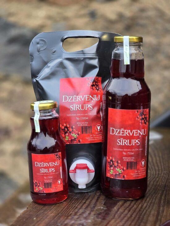 Dzērveņu sīrups 0,75l