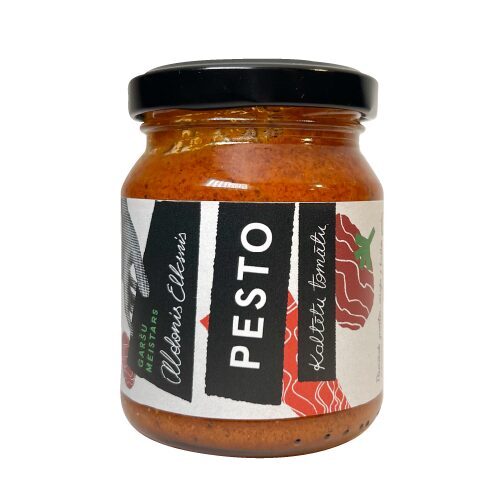 kaltētu tomātu pesto