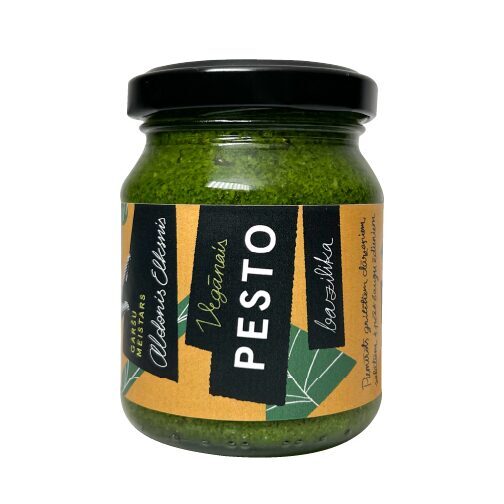 vegānais bazilika pesto