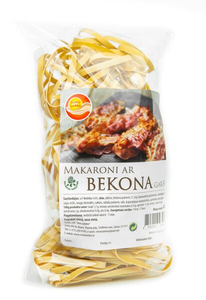 Mājas makaroni ar bekonu
