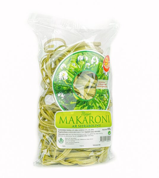 Mājas makaroni ar sierāboliņu