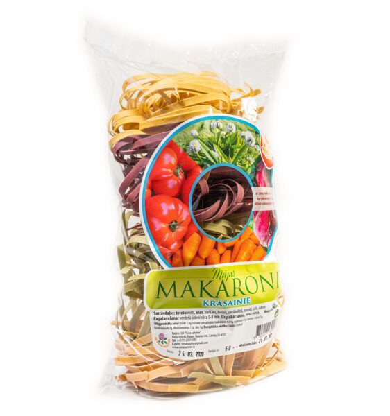 Krāsainie Mājas makaroni